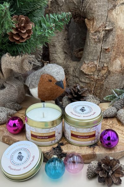 Christmas 10CL Tin Candles - Blitzen's Biscuits