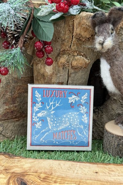 Luxury Match Boxes - Blue Reindeer