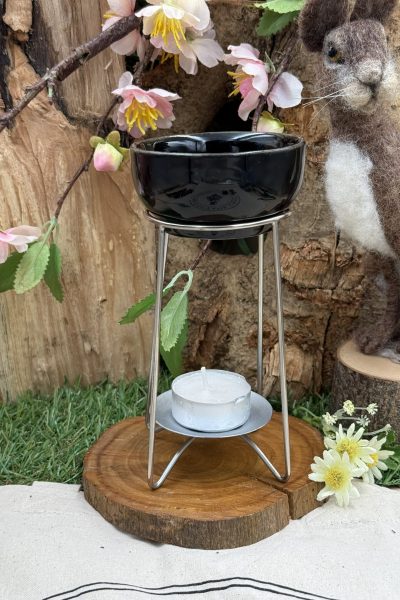 Ceramic Burners - Silverblack stand burner